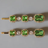 Green Studs Hair Pin
