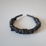 Gather Headband Grey Dot