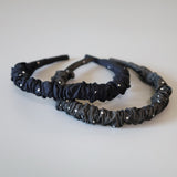 Gather Headband Navy Dot