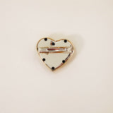 Big Gold Heart Hair Clip