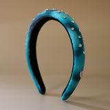 Slender Headband Blue Black