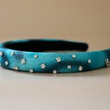 Slender Headband Blue Black