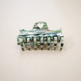 Matcha Green Stone Heart Clip