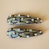 Hair Pin Blue Yellow