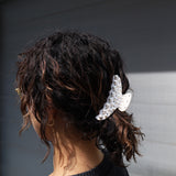 White Pearl Studs Hair Clip