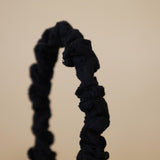 Gather Headband Black Lace