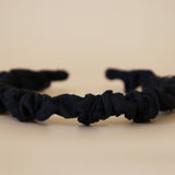 Gather Headband Black Lace