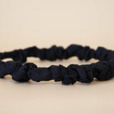 Gather Headband Black Lace