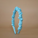 Gather Headband Silk Blue