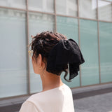 Big Frills Lace Scrunchie Black