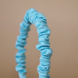 Gather Headband Silk Blue