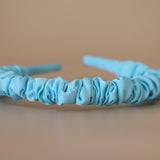Gather Headband Silk Blue