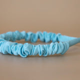 Gather Headband Silk Blue