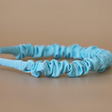 Gather Headband Silk Blue