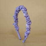 Gathered Headband Silk Lavender