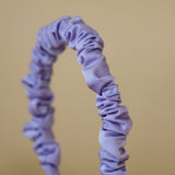 Gathered Headband Silk Lavender