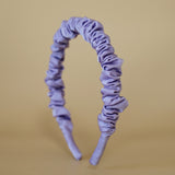 Gathered Headband Silk Lavender