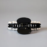 Black Pearl Studs Hair Clip