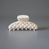 White Pearl Studs Hair Clip