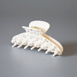 White Pearl Studs Hair Clip