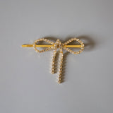Gold Ribbon Studs Hair Pin