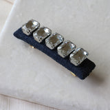 Large Barrette Denim Studs