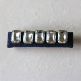 Large Barrette Denim Studs