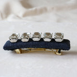 Large Barrette Denim Studs