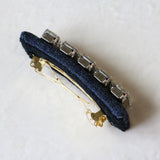 Large Barrette Denim Studs