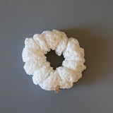 White Kusyu Scrunchie