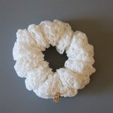 White Kusyu Scrunchie