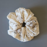 White Lace Scrunchie