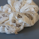 White Lace Scrunchie