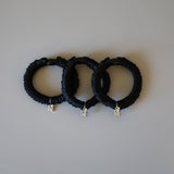 3pcs Black Hair Pony