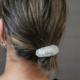 Half Moon Full Studs Silver Pony