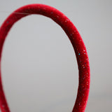 Tight Headband Red Lame