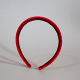 Tight Headband Red Lame