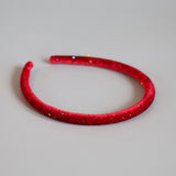 Tight Headband Red Lame