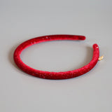 Tight Headband Red Lame