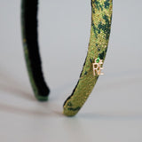 Slim Headband Green Marble