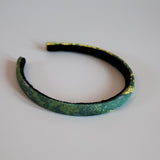 Slim Headband Green Marble