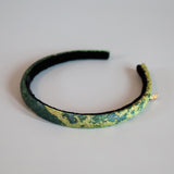 Slim Headband Green Marble