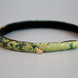 Slim Headband Green Marble