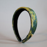 Thin Headband Green Marble
