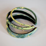 Thin Headband Green Marble