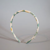Tight Headband White Marble