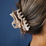 Caffe Latte Stone Heart Clip