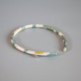 Tight Headband White Marble