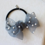 Clear Grey Ribbon Pony