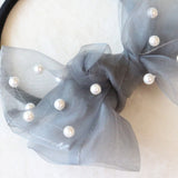 Clear Grey Ribbon Pony